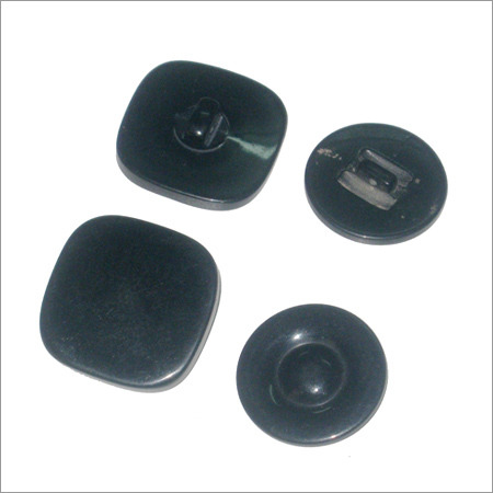Black Polyester Down Hole Button