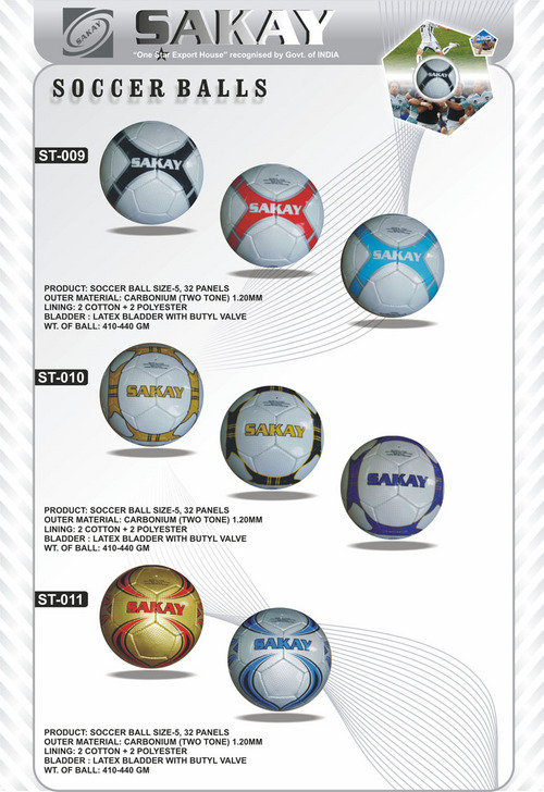 Soccer Ball - Latex Rubber Bladder, Size 5 | Hand Stitched, Air Retention, Durable Synthetic Leather