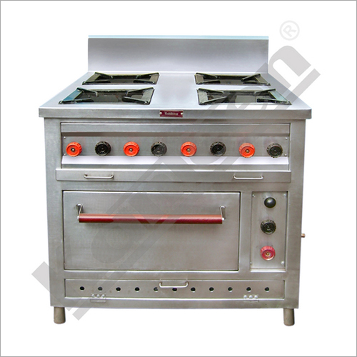 Stainless Steel 4 Burner Conti Range