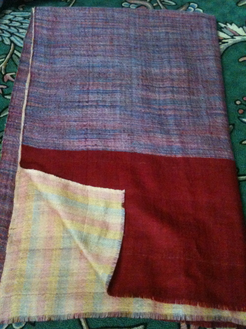 100% pashmina double Face Handwoven shawls 