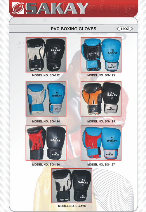 PVC Boxing Gloves - PVC Material 16 Ounce Red | Durable Comfortable Strong Grip Latex Foam Padding