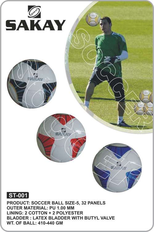 Soccer Ball - PU PVC, Size 5, 32 Panels | Durable, Match-Ready, Customizable, Official Weight