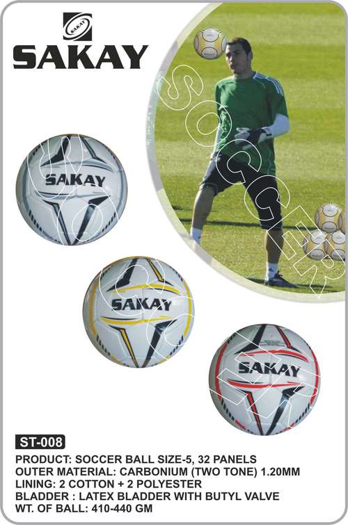 Soccer Ball - PU 1.00mm, Size 5, 32 Panels | Latex Bladder, Butyl Valve, Durable, Great Control