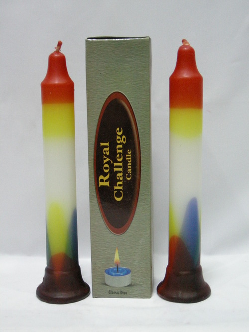 Royal Challenge - Wax, 10x2 cm, Red | Elegant Design, Long-Lasting Burn, Floral Scent