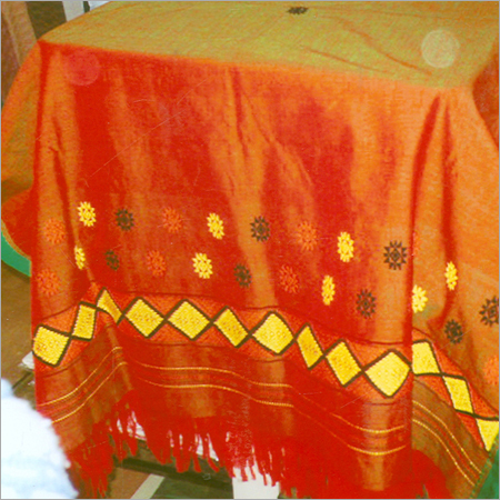 Handloom Products - Cotton, Variable Dimensions, Orange Color, Geometric Design | Durable, Handwoven, Unique Design for Home Decor & Gifting