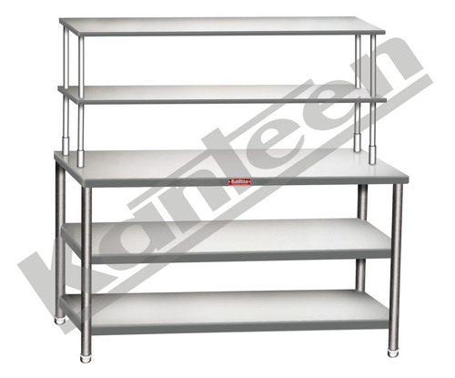 Work Table With 2 Bottom Shelf 7 2 Overhaed Shelf