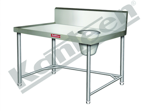 Soiled Dish Landing Table With Garbage Chute