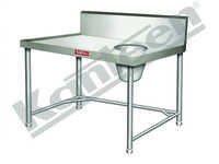 Soiled Dish Landing Table With Garbage Chute