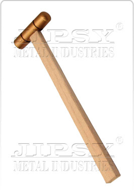 Brass Hammer Golden Wood Handle