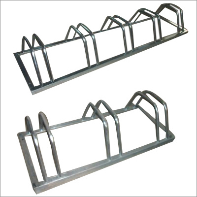 Cycle Stand - Steel, 1200mm x 300mm x 600mm, Silver | Durable, Weather Resistant, Secure Parking, Easy Installation, Space Saving