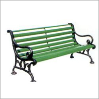 Bench - Cast Iron, 6ft x 2ft x 3ft, Green | Durable, Weather-Resistant, Comfortable Seating, Elegant Design