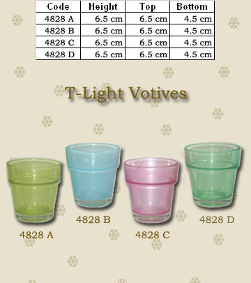 Clear Candle Glass Votive