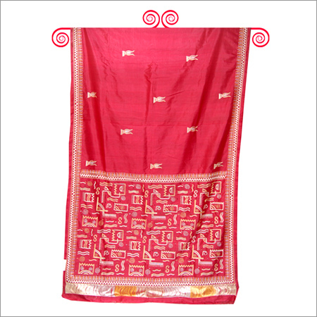 Silk Saree With Hand Ari Work