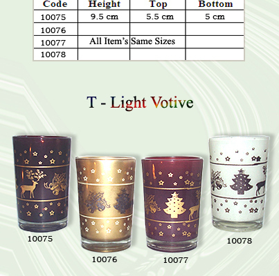 Hand Painting Frosted  Glass Votives