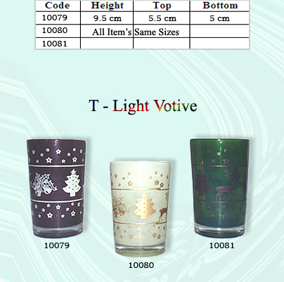 Hand Painting Frosted Glass Candle Votive