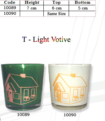 Hand Painting Glass Candle Votives