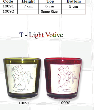Hand Painting Glass Candle Votives
