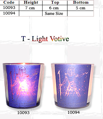 Hand Painting Glass Candle Votives