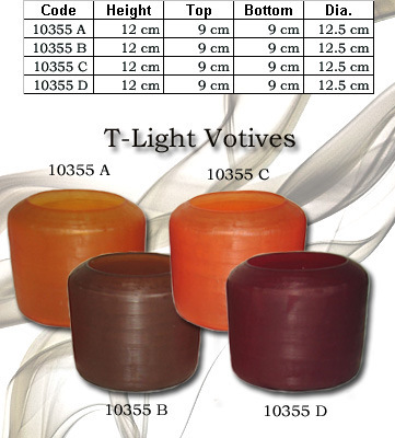 Frosted Candle Votive