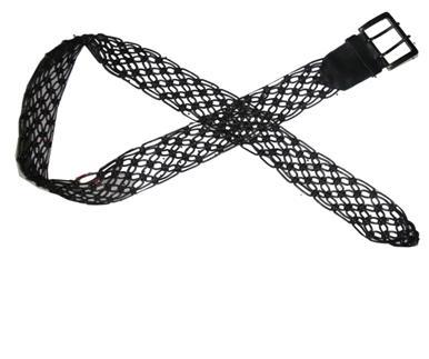 woven Belts - Black thin cord