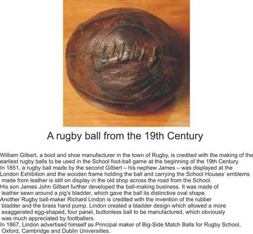 Vinatage Ball - Leather, 20-25 cm, Brown | Collectible, Historical Rugby Memorabilia