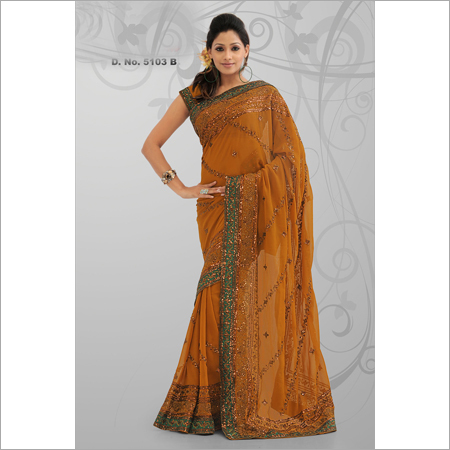 Embroidered Chiffon Sarees