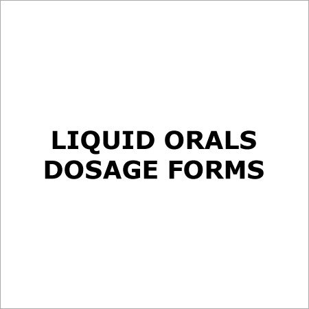 Liquid Orals Dosage Forms