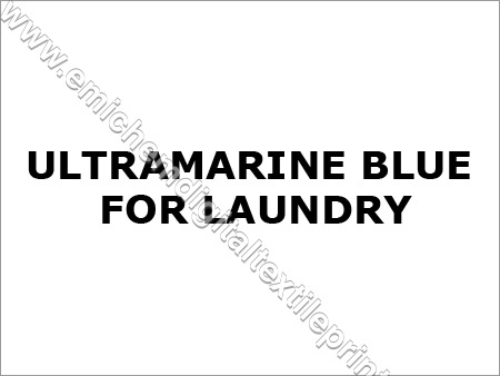 Ultramarine Blue for Laundry