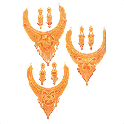 डिजाइनर सोने का हार सेट
