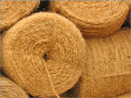 Curled Coir Rope - Natural Coir Fiber 3-10mm Brown Durable Versatile Rolls