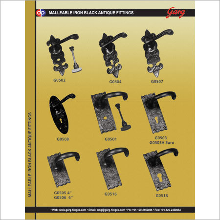 Malleable Iron Black Antique Fitting - Varied Dimensions