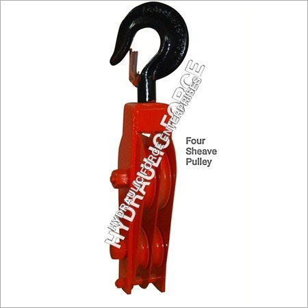 Four Sheave Pulley With Shank Hook Force: Hydraulic