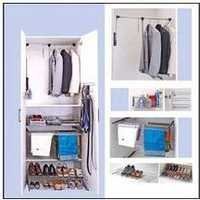 Polished Wardrobe Unit With Drawer