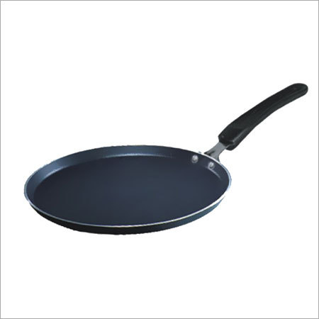Dosa Tava - Aluminum, 280mm Diameter, 3.55mm Thickness, Black | Non-Stick, Durable, Easy Cleaning, Even Cooking, Heat Resistant Bakelite Handle