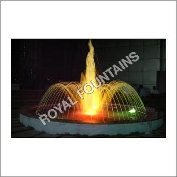 Ring Fountain With High Foam Jet Lighting: Multicolored Led Light