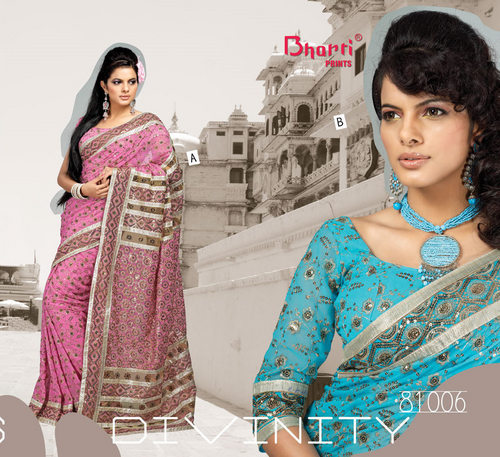 Embroidered Designer Sarees