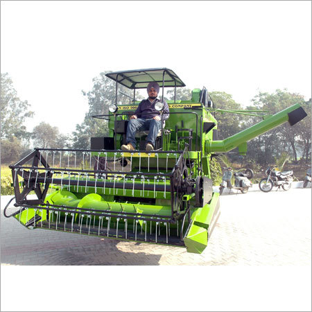 Tractor Mounted Combine Harvester