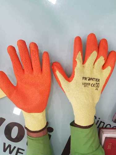 Yellow /Orange Latex Coated Cut Resistance Gloves