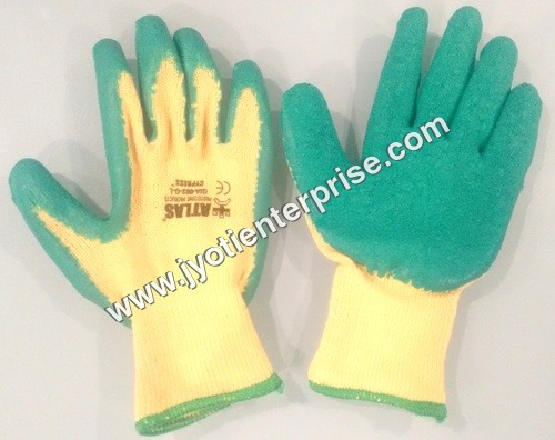 Yellow  Green Maxi Grip Latex Coated Gloves