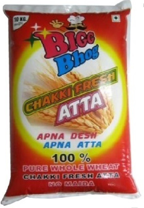 Wheat Atta Packing Bags Stand Up Pouch