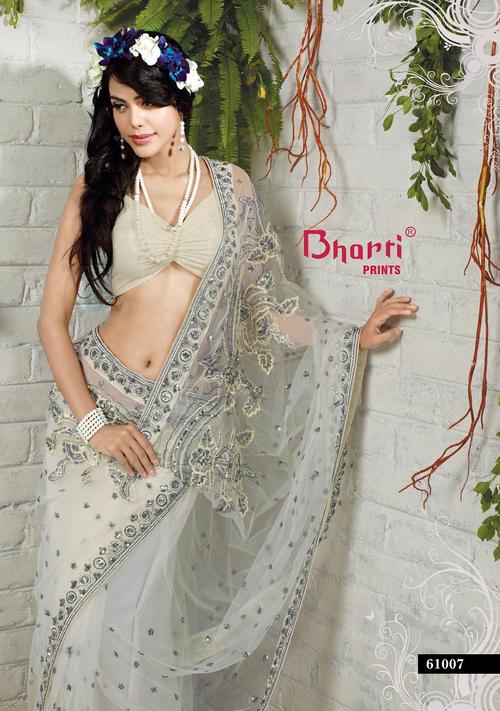 Beautiful Designer Embroidered Full net Sarees