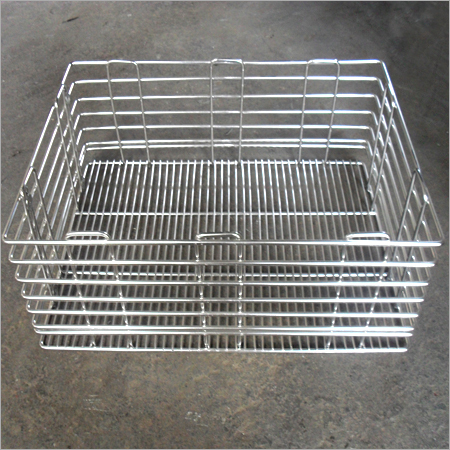 Plain Basket - Stainless Steel Variable Dimensions | Durable Lightweight Stackable Easy Cleaning