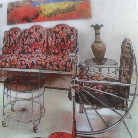 Sofa Set - Metal & Fabric, Varied Dimensions, Red | Elegant Design, Durable Frame, Comfortable Seating, Stylish Upholstery, Space Saving, 1 Year Warranty