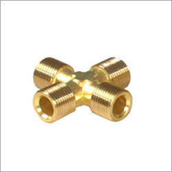 Brass Four way Male
