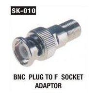 BNC Plug To F Socket Adaptor