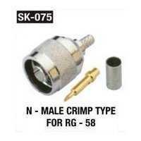 N Male Crimp Type For RG 58