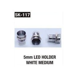 LED Holder White Medium 5 mm 