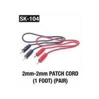 2MM 2MM Patch Cord (1Foot) (Pair)