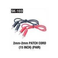 2MM 2MM Patch Cord (15 Inch) Pair