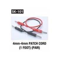 4mm 4mm patch Cord (1 Foot) (Pair)